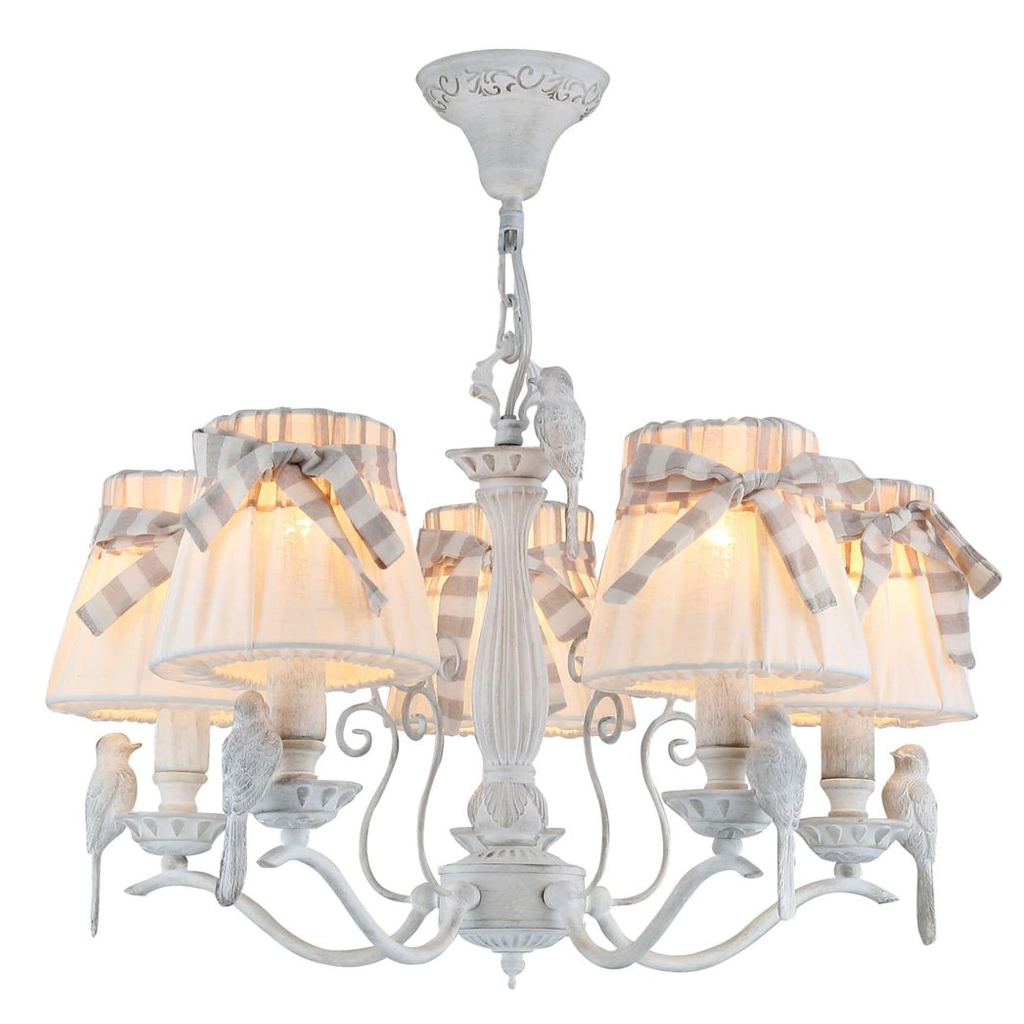 Maytoni Elegant Bird Белый Антик Люстра 5xE14 40W ARM013-05-W — миниатюра 4