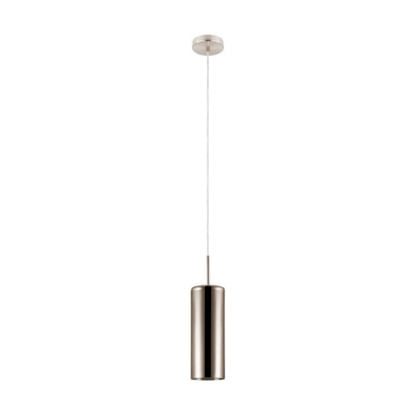 Eglo 98696 Подвес SELVINO, 1X15W(E27), сталь, никель матовое/стекло с напылением, золотистый — миниатюра 1