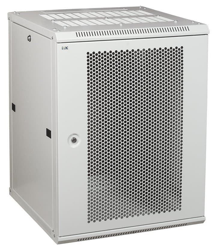 IEK LINEA W ITK Шкаф LINEA W 6U 600x450 мм дверь, перфорированная, RAL7035 LWR3-06U64-PF — миниатюра 2
