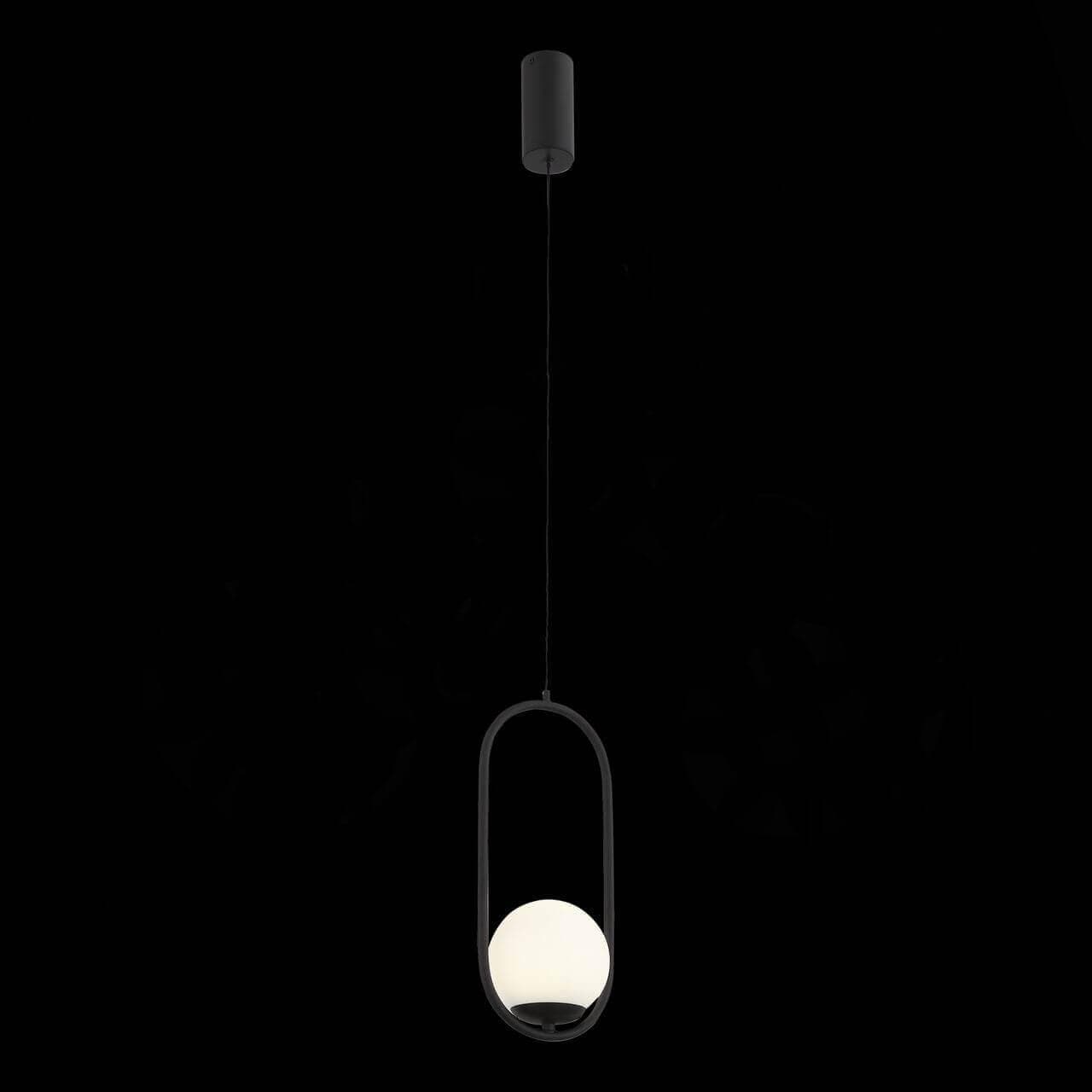 ST LUCE SL395.403.01 Подвес  Черный/Белый LED 1*8W — миниатюра 2