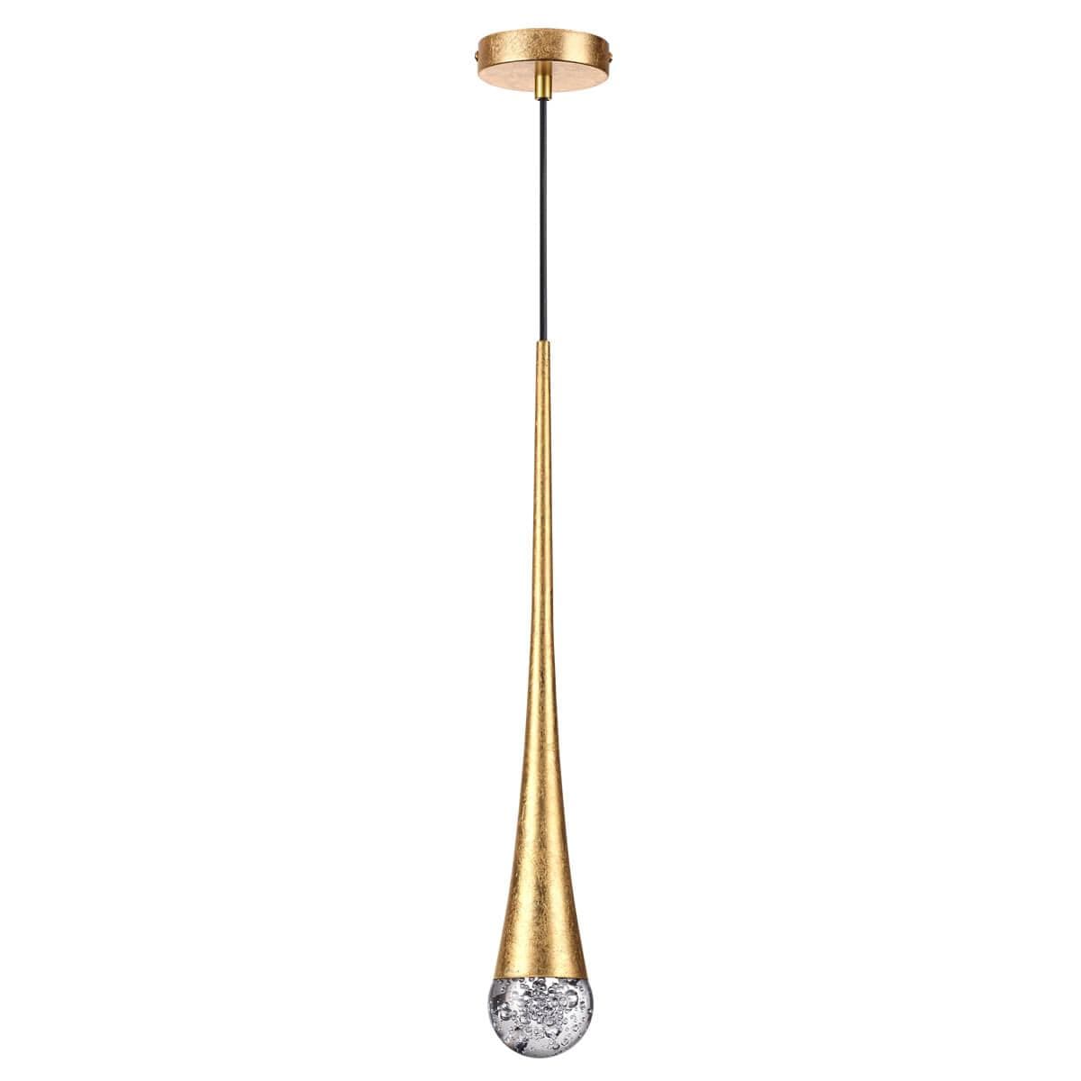 Odeon Light 4278/1 L-VISION ODL21 113 прозрачн/золот фольг-ние Подвесной светильник IP20 GU10 LED 12W GOTTA — миниатюра 3