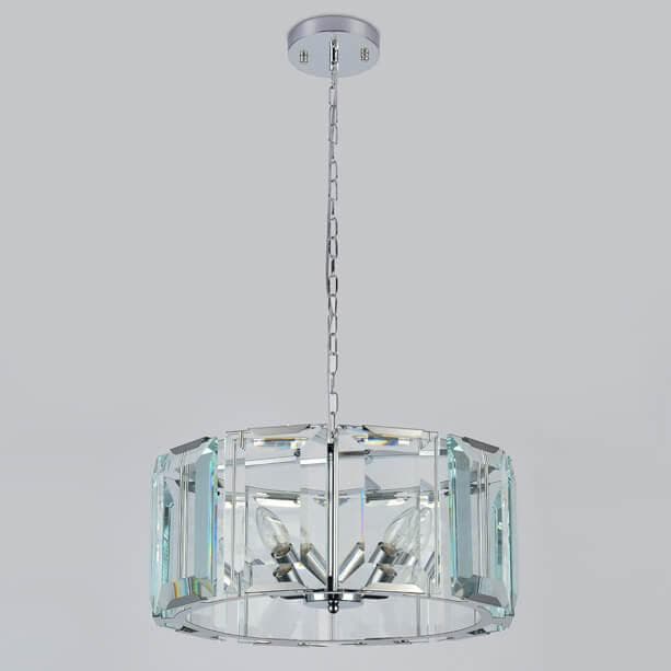 Ambrella Подвесная люстра с хрусталем TR5131 CH/CL хром/прозрачный E14/5 max 40W D500*1000 — миниатюра 3
