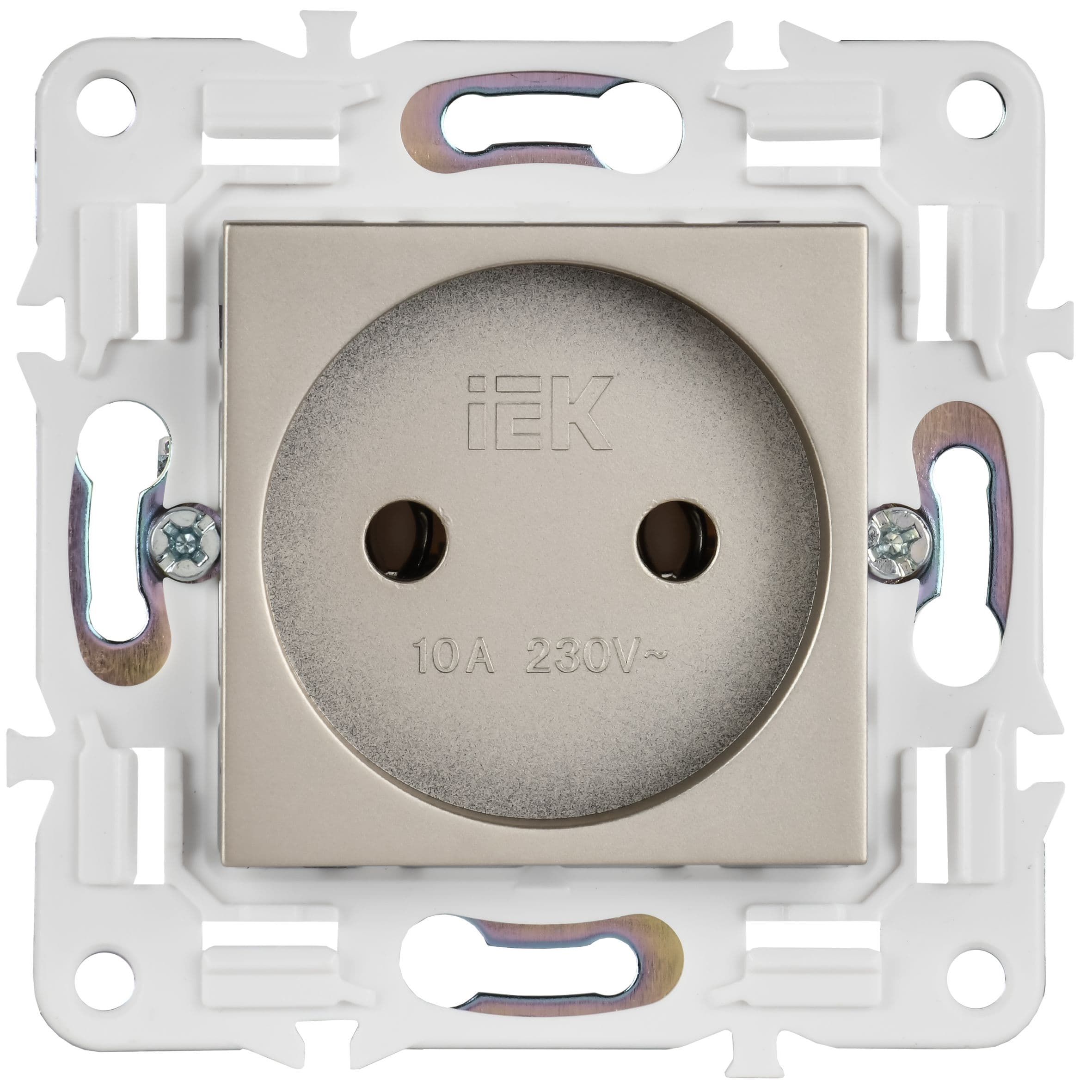 IEK SKANDY Шампань Розетка б/з 10А SK-R02Sh — миниатюра 2