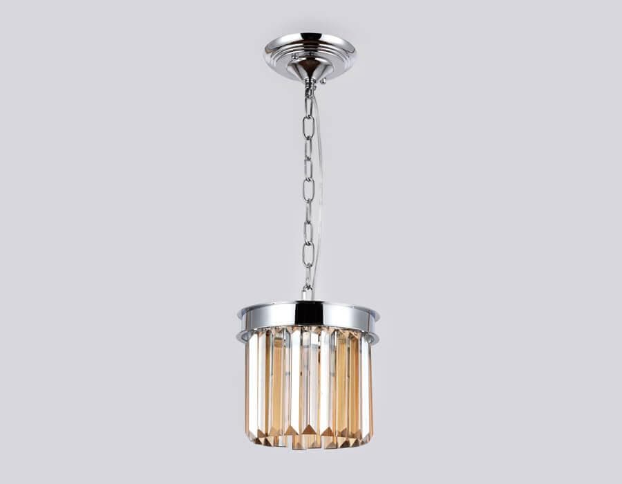 Ambrella Подвесной светильник с хрусталем TR5102 CH/TI хром/янтарь E14 max 40W D200*575 — миниатюра 3