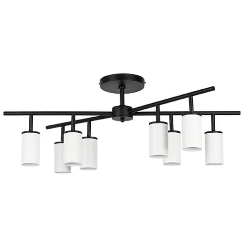 Lightstar LR728368 Люстра RULLO 8х50W GU10 ЧЕРНЫЙ/БЕЛЫЙ (571728+214436-8), шт