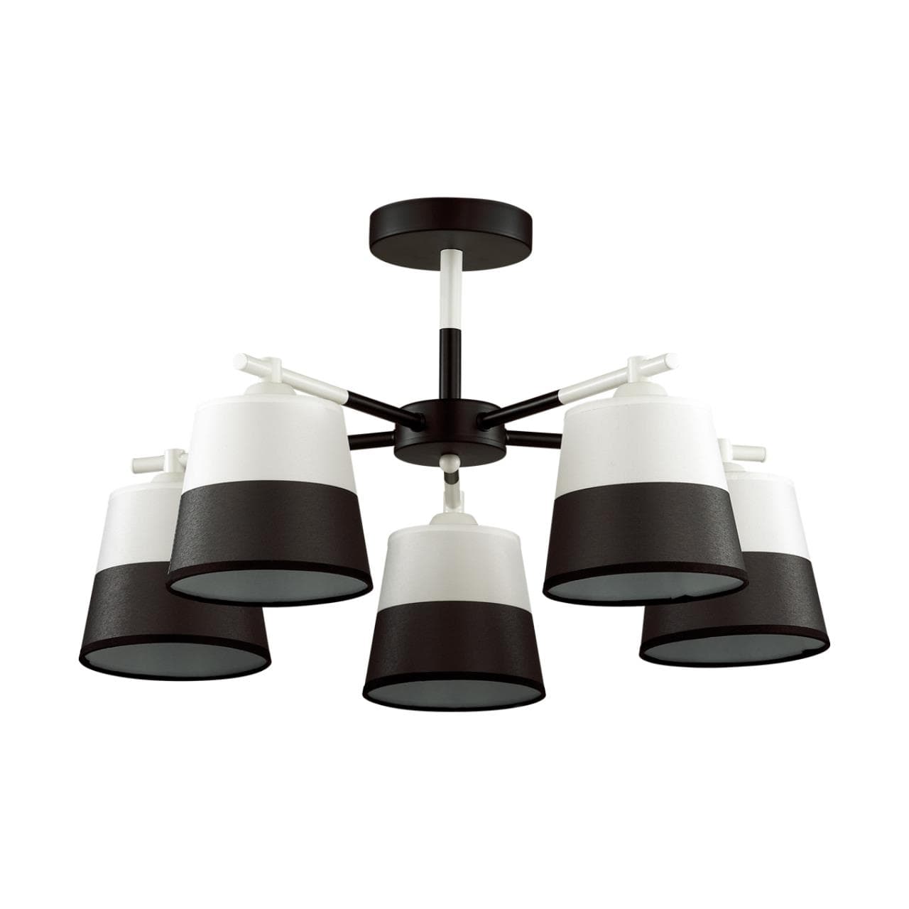 Lumion 5215/5C COMFI черный, белый Люстра потолочная E27 5*60W 220V BESSIE