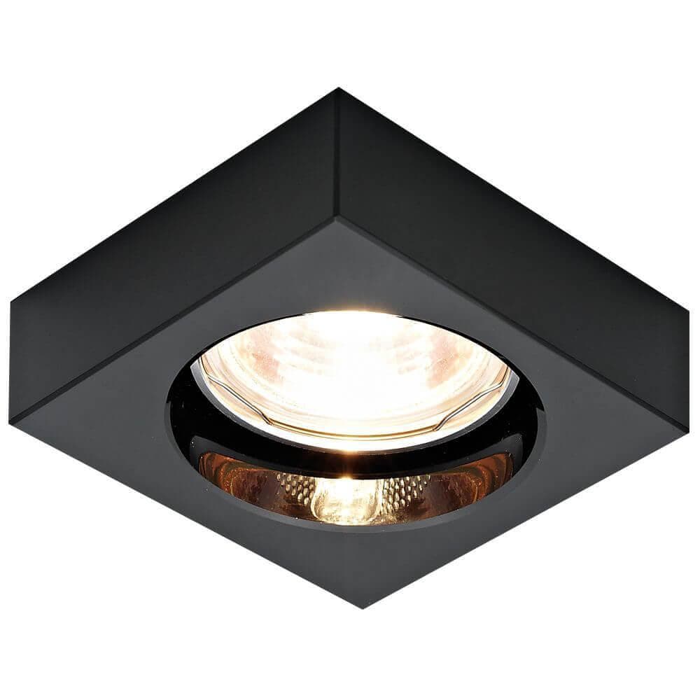 Ambrella Встраиваемый точечный светильник D9171 BK черный MR16 H25 D80 mm — миниатюра 1