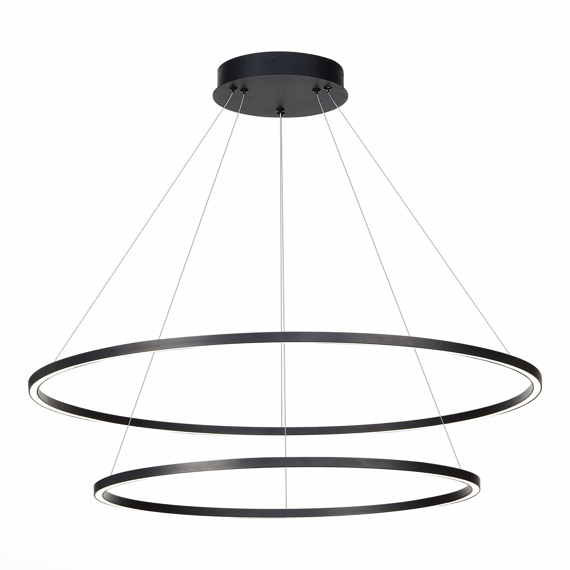 ST LUCE ST605.443.91 Светильник подвесной Черный/Белый LED 1*91W 4000K