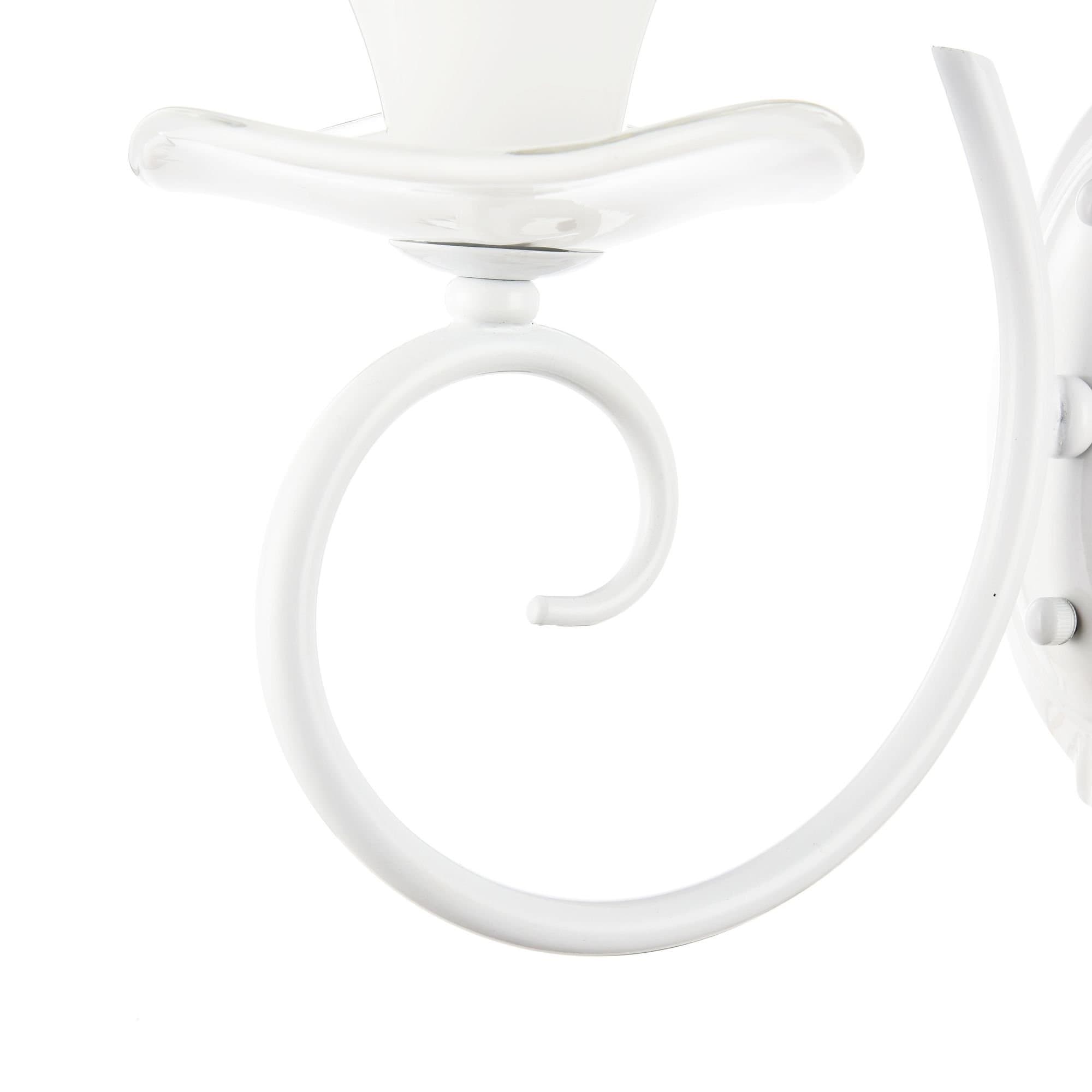 Freya Classic Fabre Жемчужный белый Бра E14 40W FR2001-WL-01-W — миниатюра 4