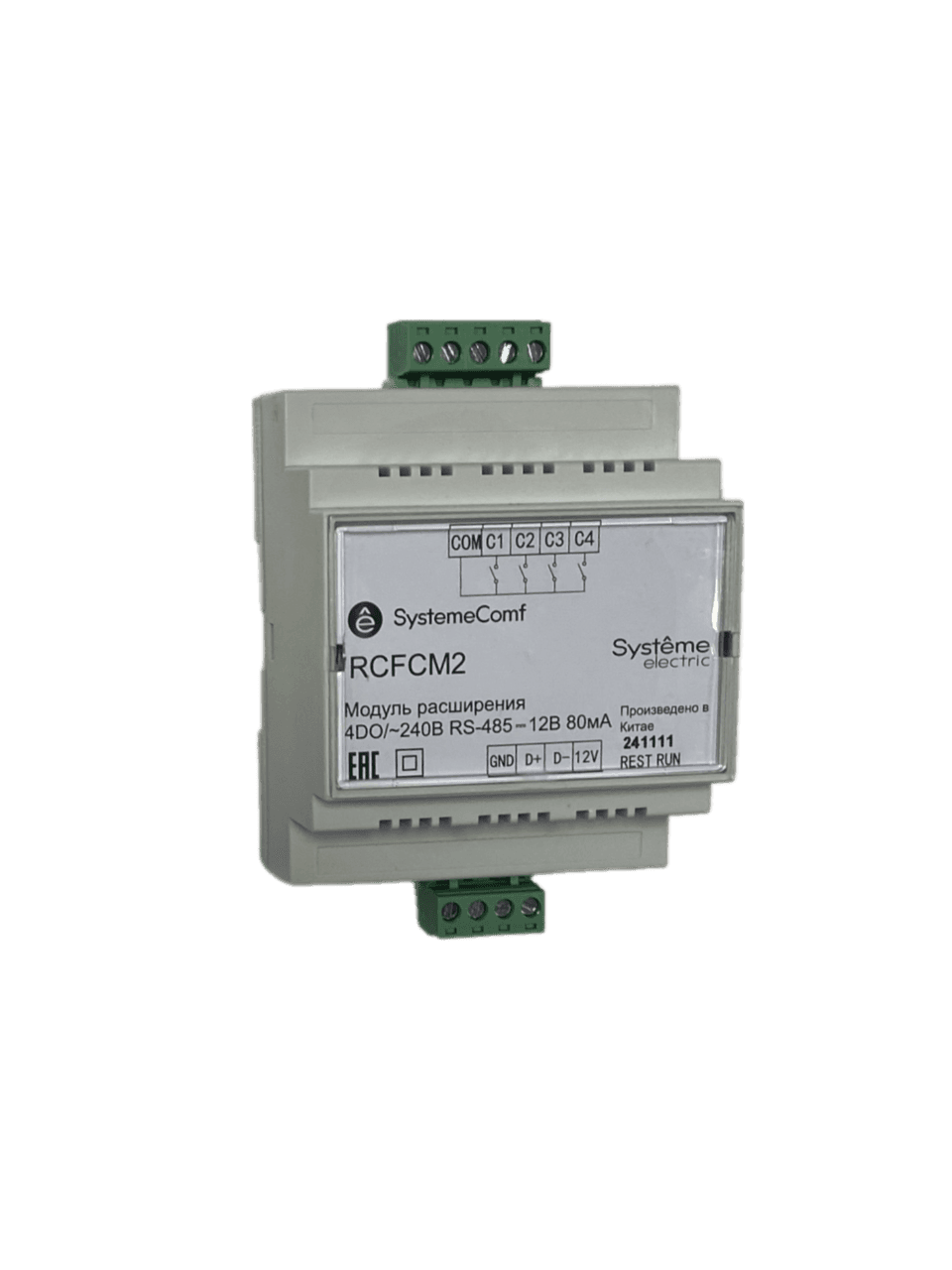 Systeme Electric Модуль управления шторами Comf, управление 2 шторами, 4DO, RS-485, =12В — миниатюра 3