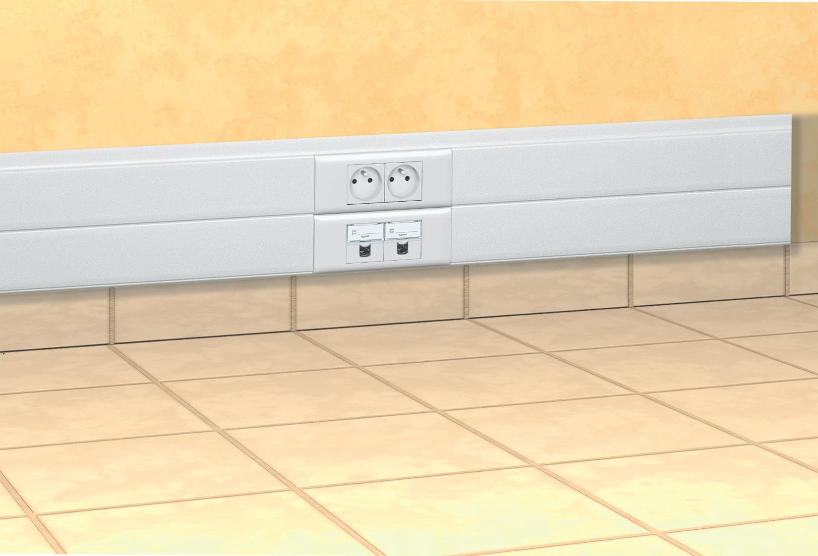 Legrand DLP Кабель-канал с гибкой крышкой 150x50(короб+крышка) 010427 — миниатюра 2