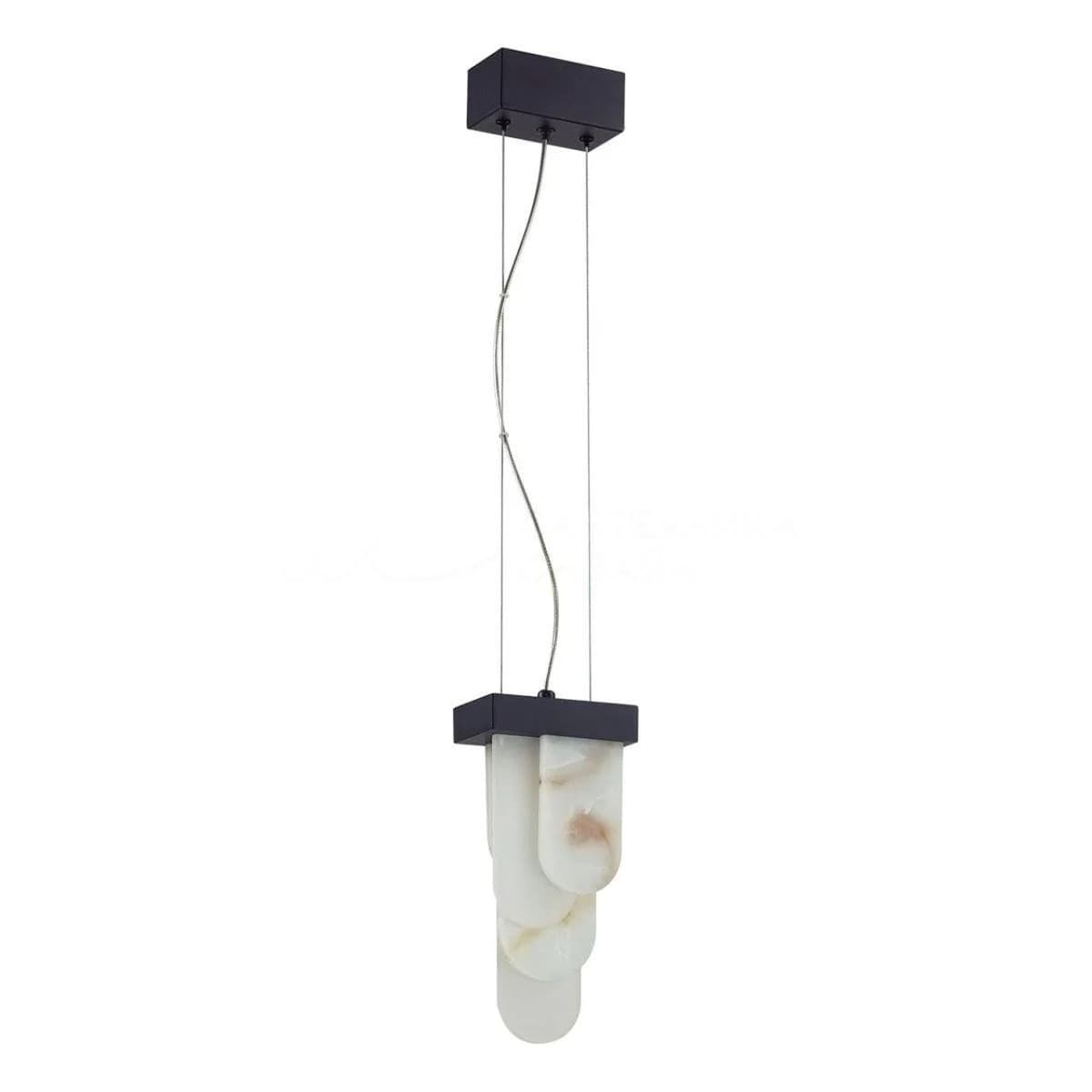 Odeon Light 5438/12L HIGHTECH ODL_EX25 черный/металл/ смола под алебастр /акрил Подвес LED 12W 3000K 1489Лм FOROS