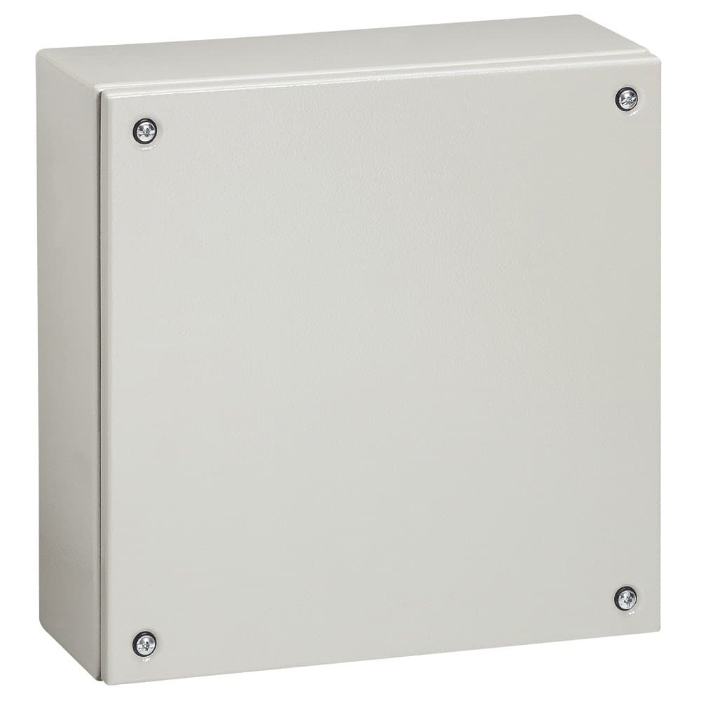 Legrand Промышленная коробка Atlantic металлическая квадратная IP66 IK10 200x200x120 мм RAL 7035 035604
