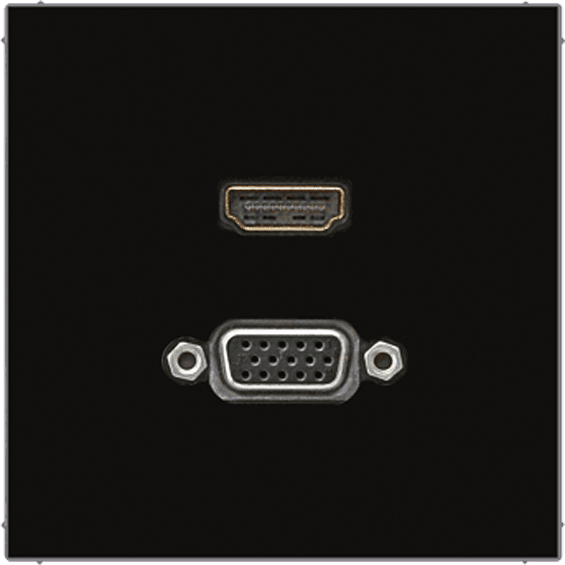 JUNG HDMI / VGA, чёрный MALS1173SW