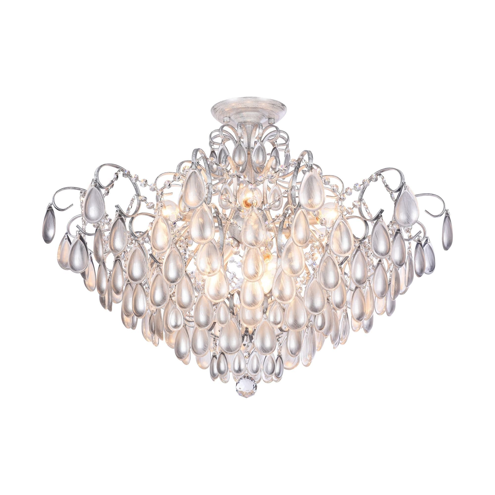 Freya Classic Chabrol Серебро Люстра E14 40W FR2302CL-09S — миниатюра 3