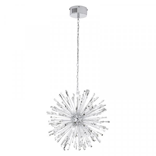 Eglo Подвес LED VIVALDO 1, 21х1,2W(G4), Ø680, H1490, сталь, хром/хрусталь, прозрачный 39261 — миниатюра 1