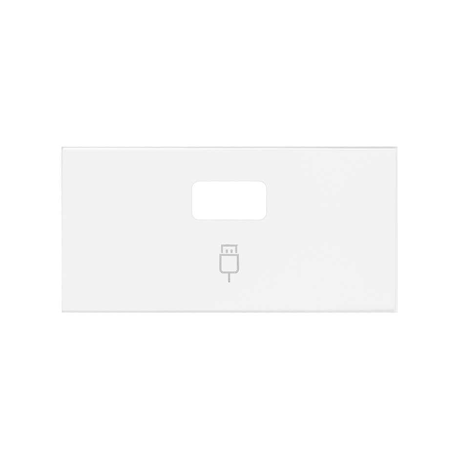 Simon 100 Белый матовый Накладка розетки USB 10001091-230