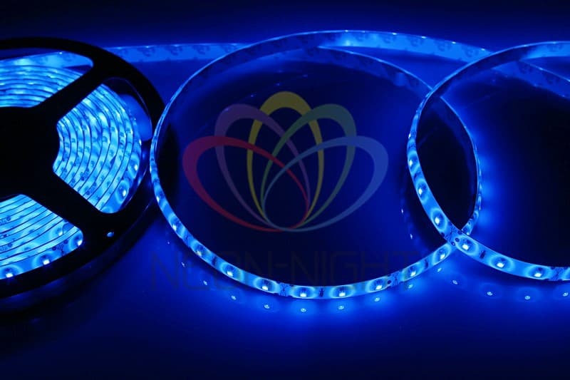 LAMPER LED лента силикон, 8 мм, IP65, SMD 2835, 60 LED/m, 12 V, цвет свечения синий 141-353 — миниатюра 1