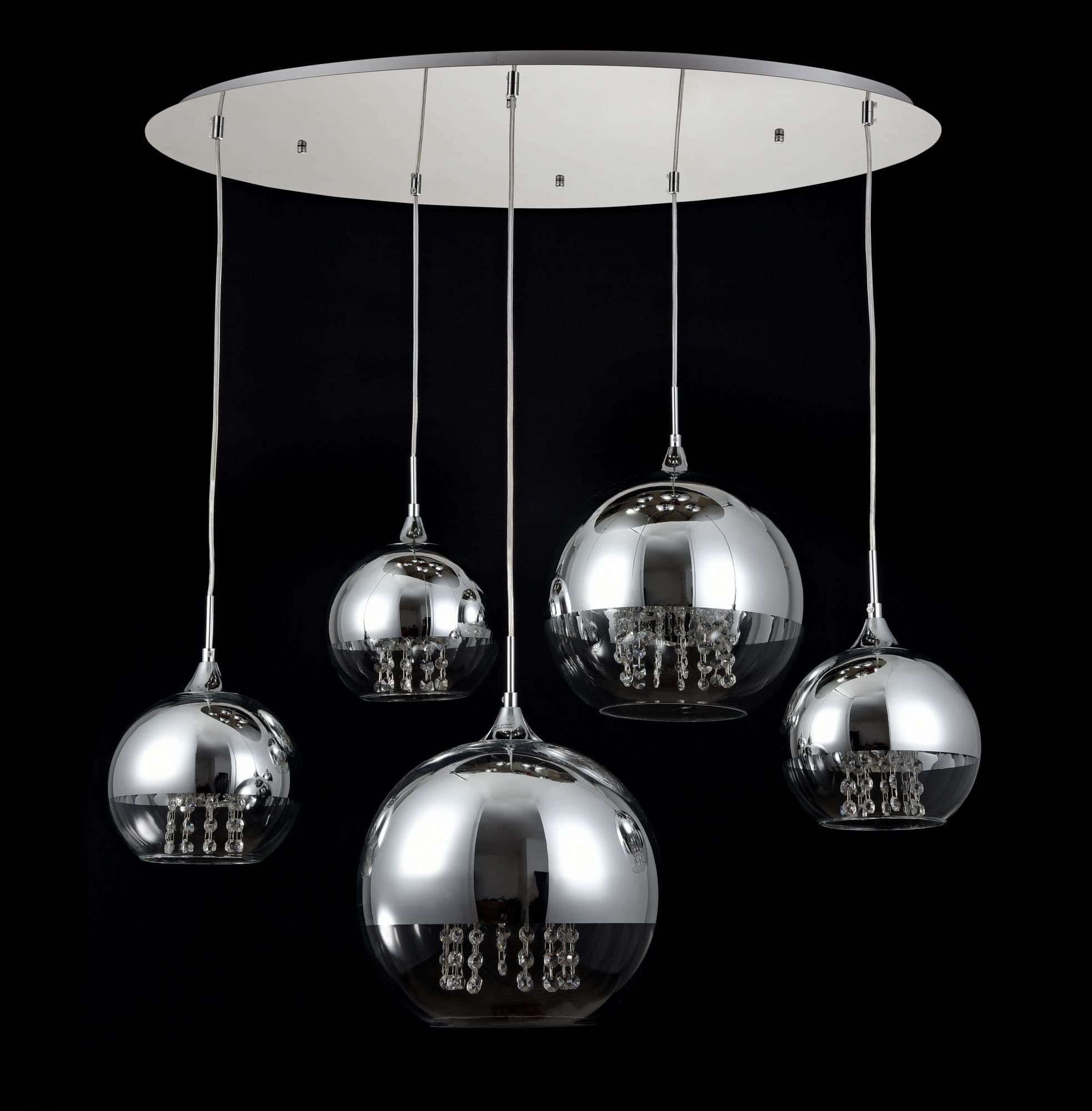 Maytoni Pendant Fermi Никель Подвес 5xE27 60W P140-PL-170-5-N — миниатюра 5