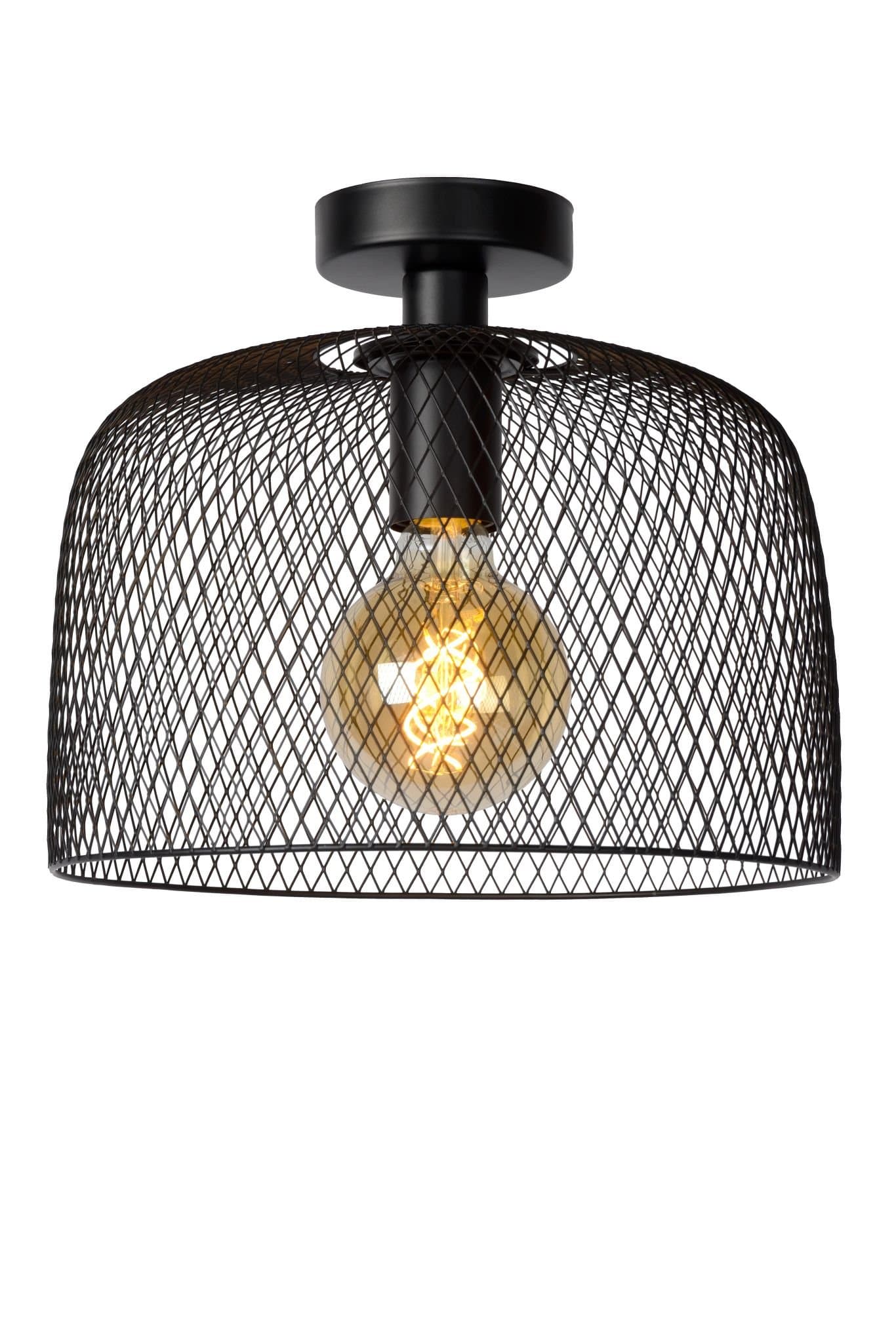 Lucide MESH Черный Потолочный светильник 43104/30/30 — миниатюра 2