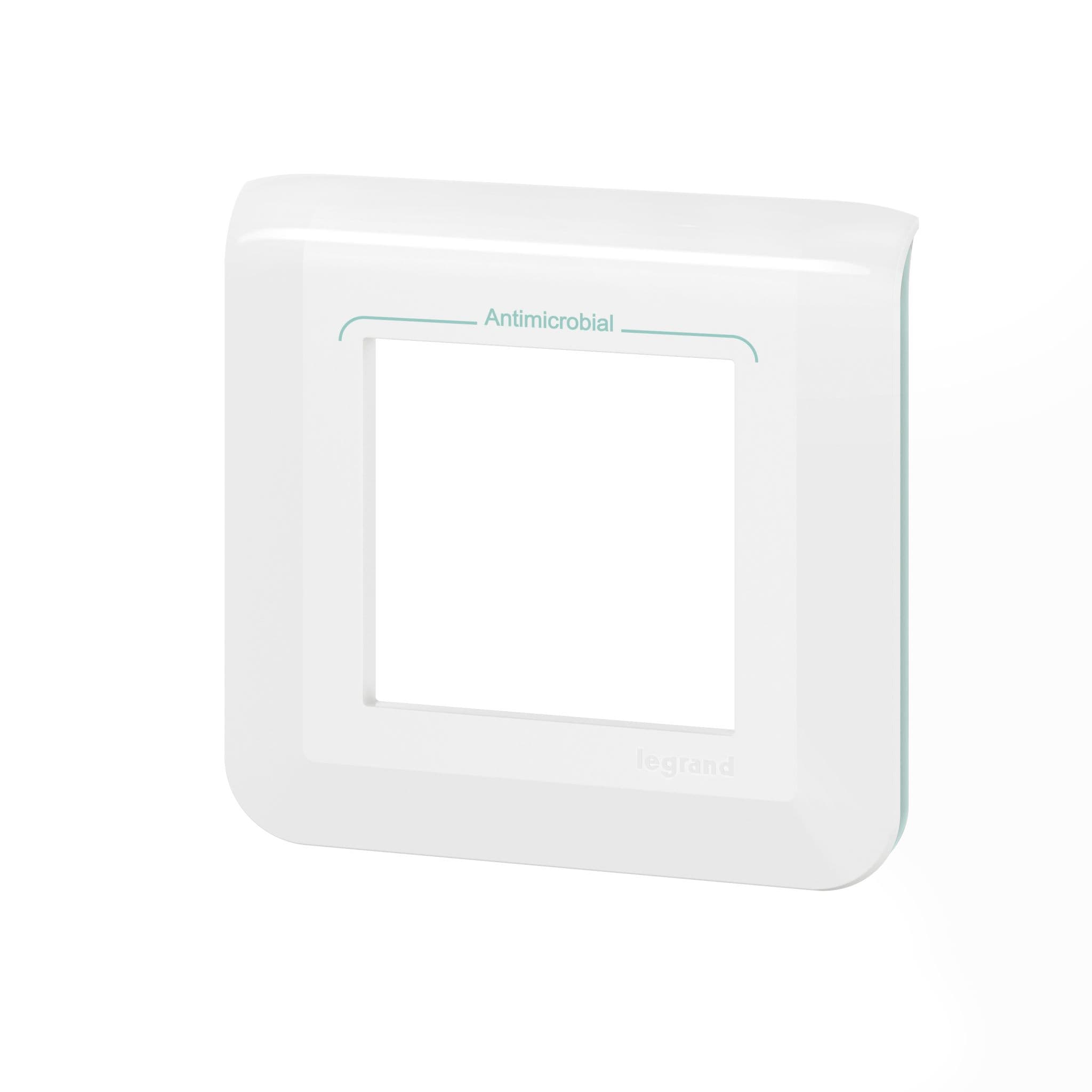 Legrand Mosaiс Рамка - Программа Mosaic - 2 модуля - антимикробная 078722L — миниатюра 2