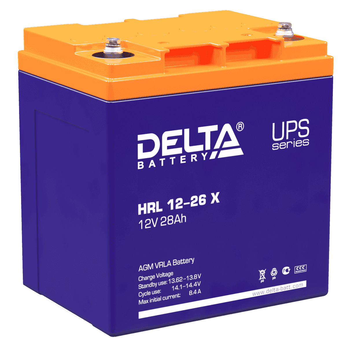 Delta Аккумуляторная батарея HRL 12-26 X (12V/28Ah)