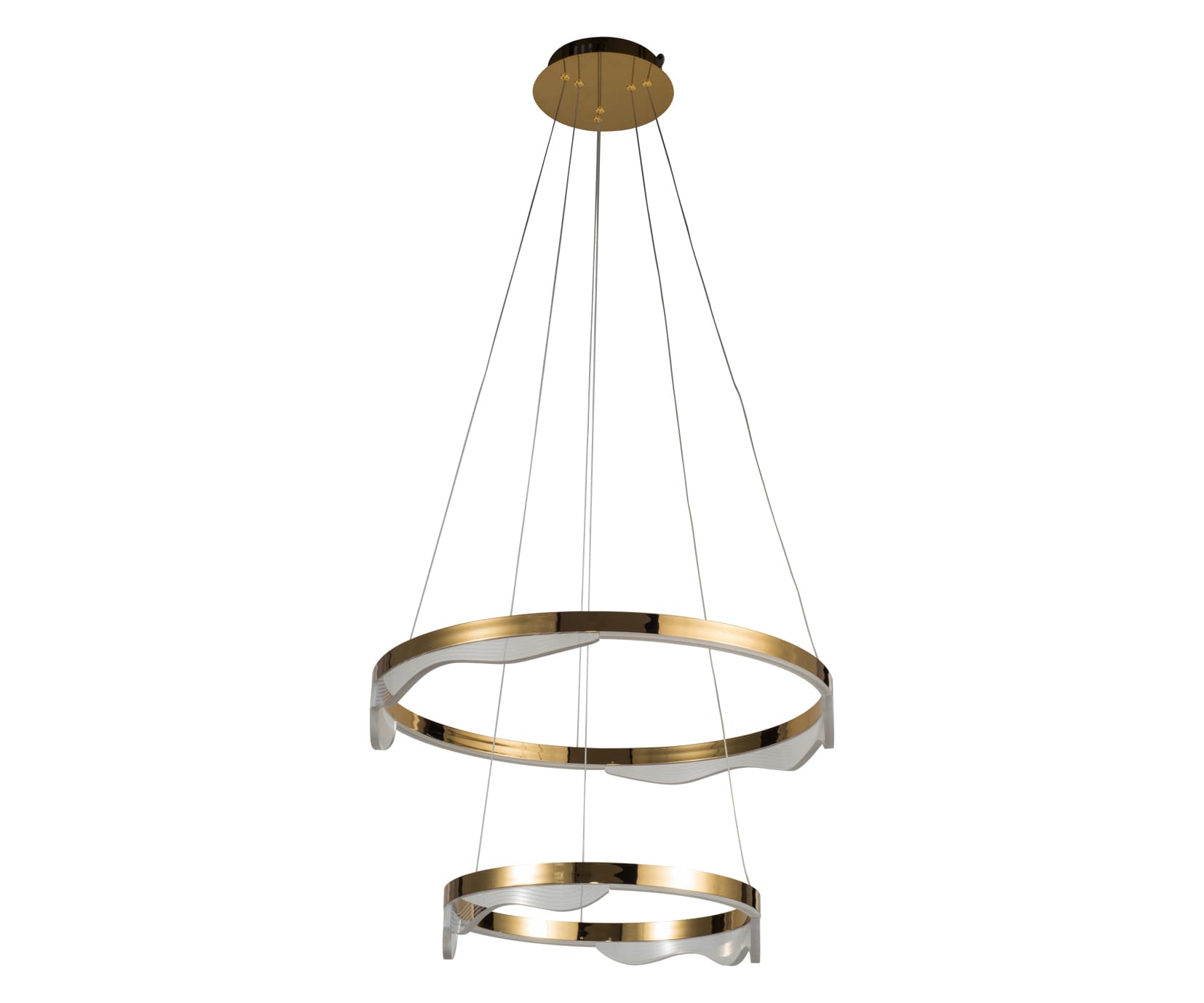 Kink Light 08263-60+40,36 Подвес Кастела латунь d60+40 h150 Led 60W (3000K)