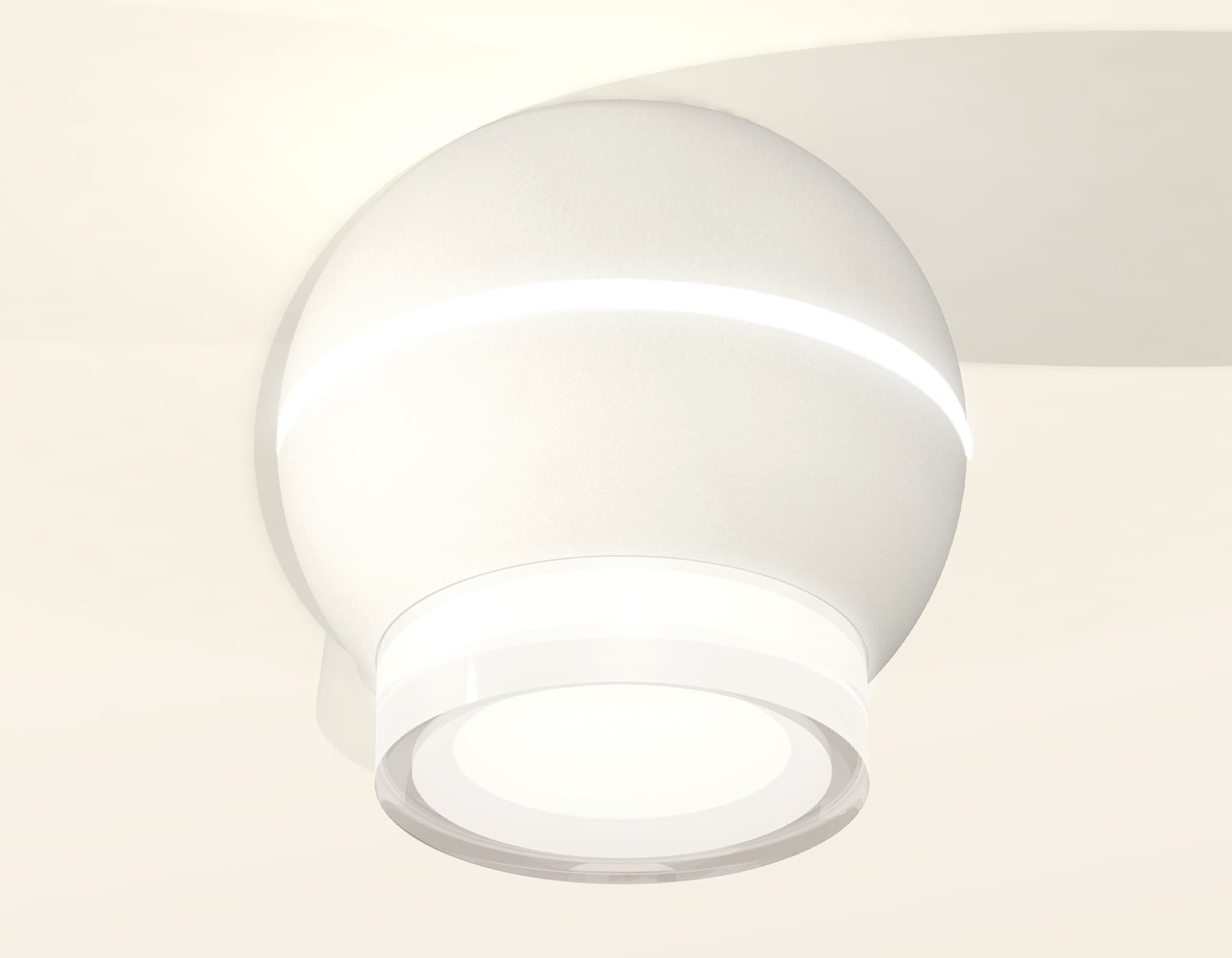 Ambrella Комплект накладного светильника XS1101042 SWH/FR/CL белый песок/белый матовый/прозрачный MR16 GU5.3 LED 3W 4200K (C1101, N7160) — миниатюра 2