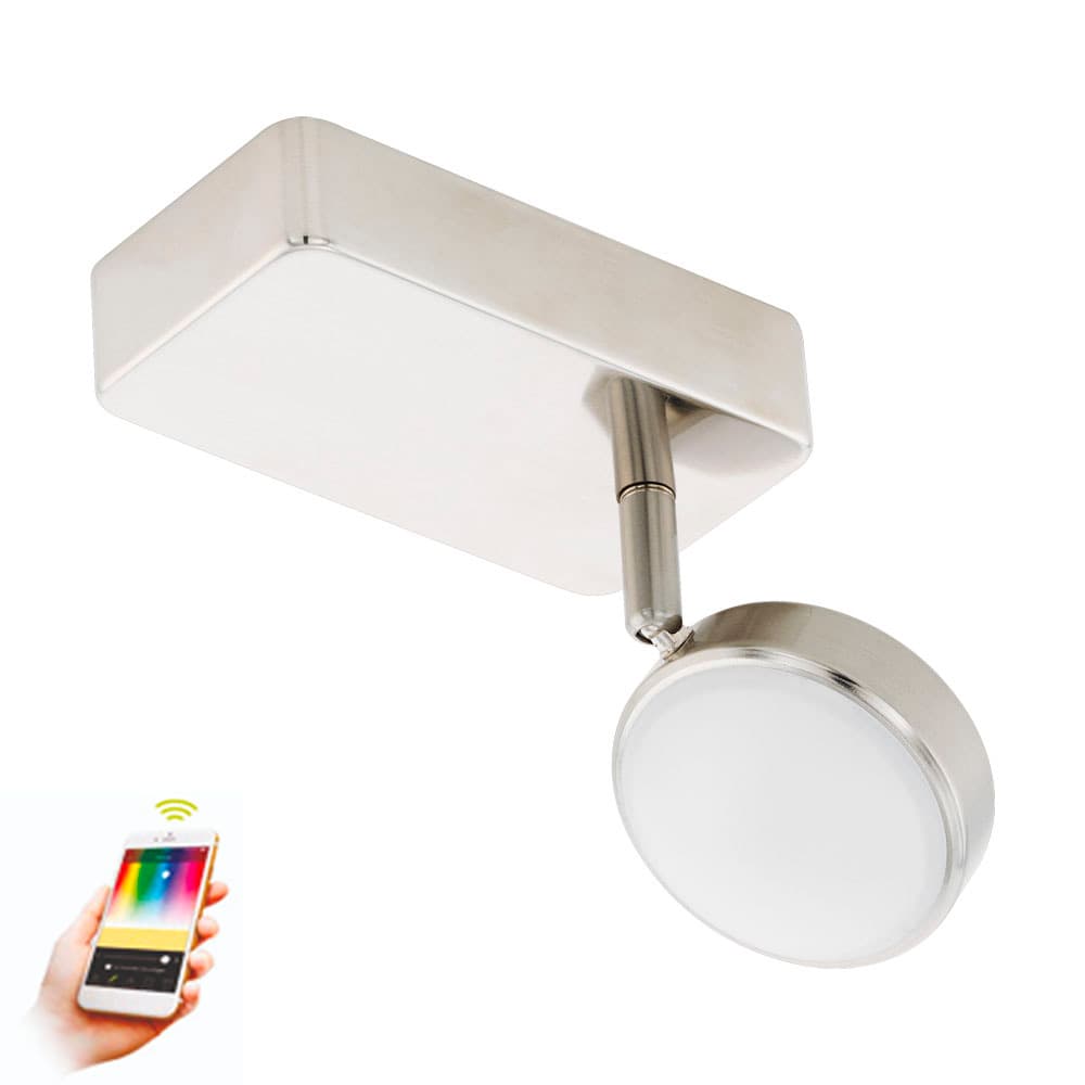 Eglo 97714 Светодиодный спот CORROPOLI-C умный свет connect, 1х5W (LED), L80, H150, 600lm, пластик