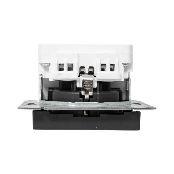 EKF Механизм розетки с USB-C - 2шт, 16А, с заземлением, со шторками, чёрный Эпика — миниатюра 9