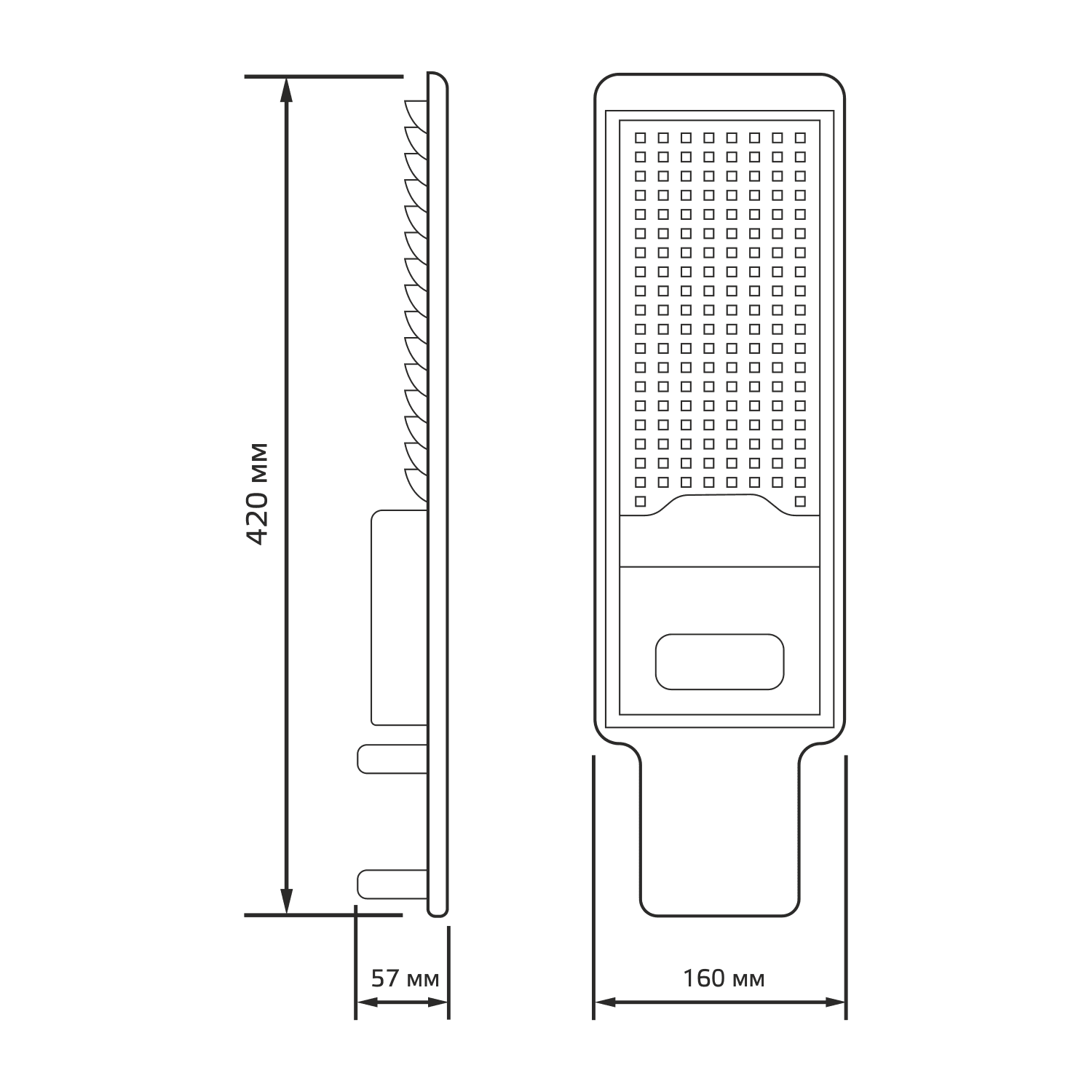 Gauss Светильник уличный Avenue 100W 10000lm 5000K 190-250V IP65 420*160*57мм черн КСС "Ш" LED 629534300 — миниатюра 2