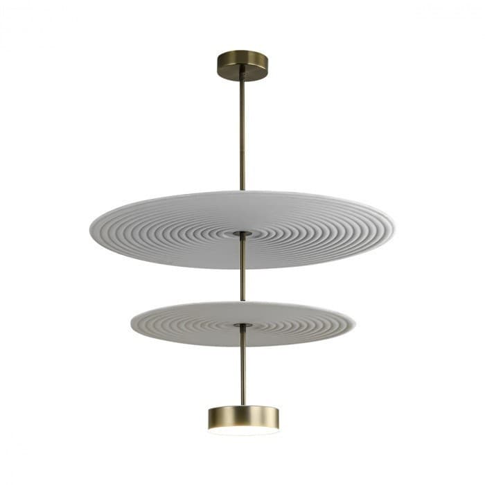 Odeon Light 7035/20CA L-VISION ODL25 Потолочный светильник металл/фетр/акрил/бронза/белый/серый IP20 1*20W 3000K 220V FELT