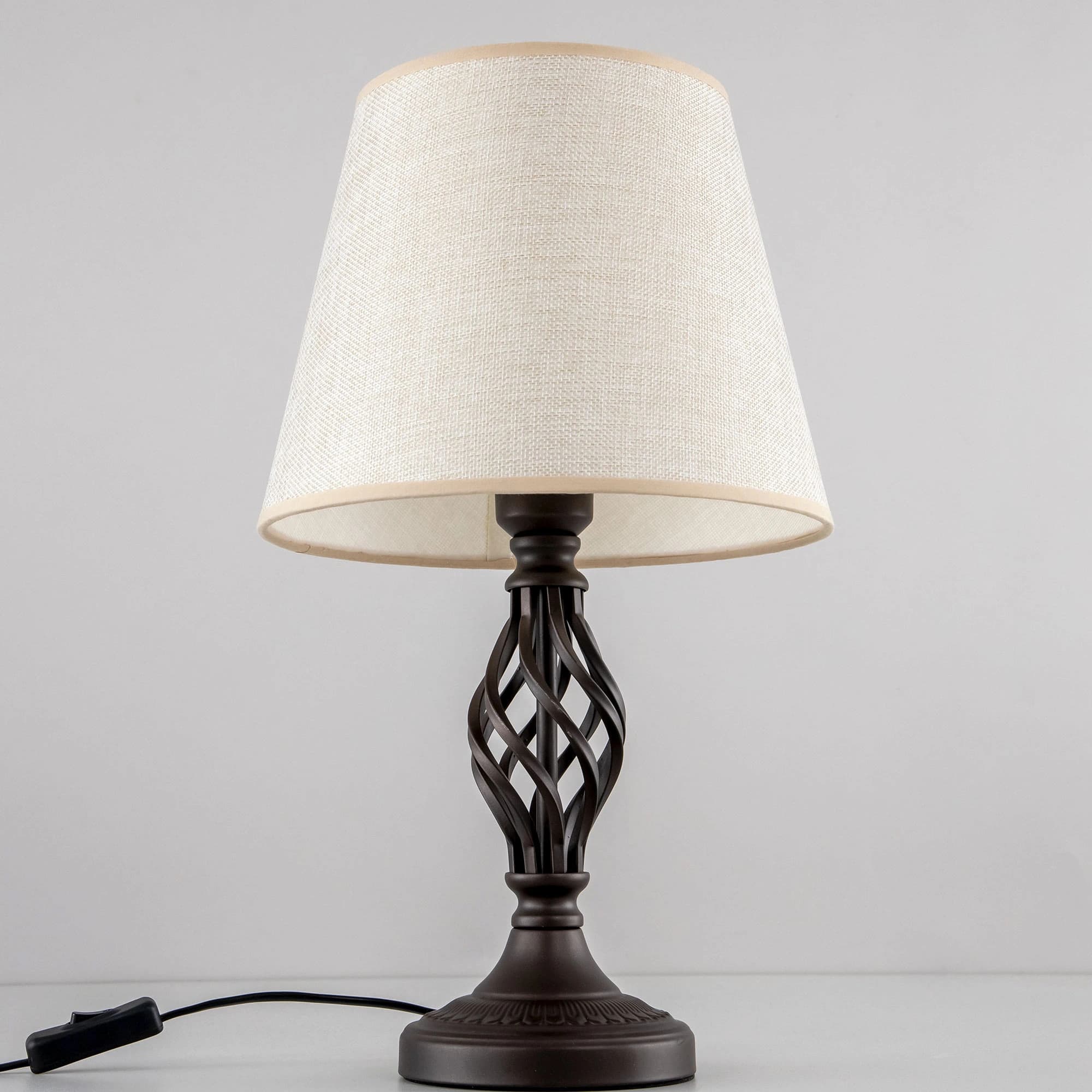 Citilux CL402855 Вена Кофейный+Рогожка Светильник Настольный — миниатюра 3