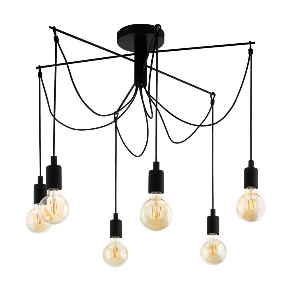 Eglo 98679 Подвес MUSARA, 6X60W(E27), сталь, черный