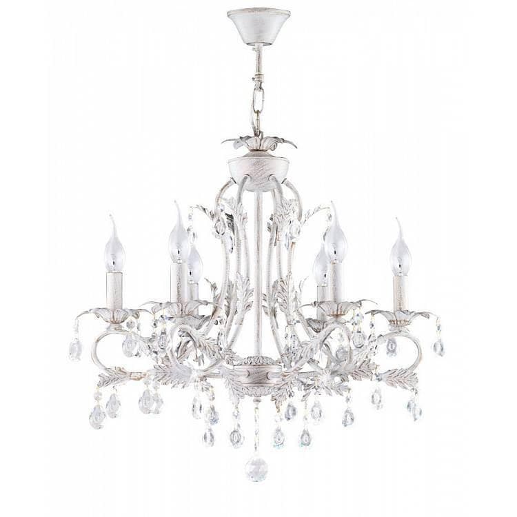 Freya Floristic Dezi Белый с Золотом Люстра E14 60W FR3040-PL-06-WG
