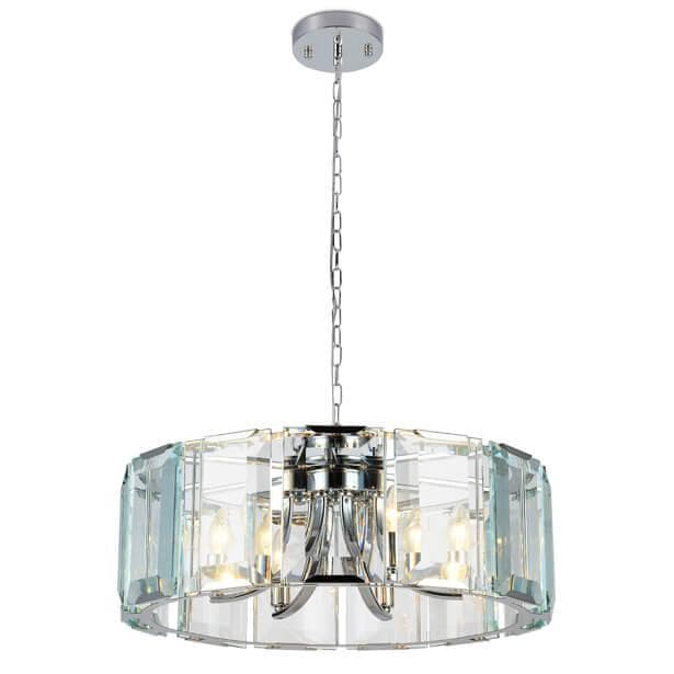 Ambrella Подвесная люстра с хрусталем TR5141 CH/CL хром/прозрачный E14/6 max 40W D600*1000 — миниатюра 1