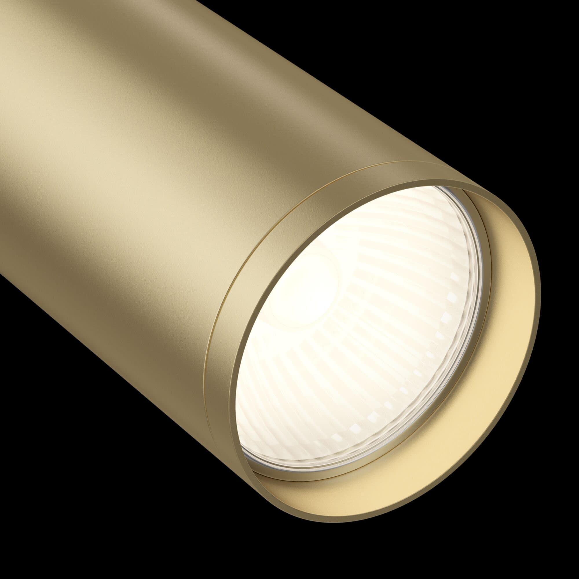 Maytoni Single phase track system Белый и Матовое золото Светильник трековый (Набор) ( TR020-01W+TRA020-01MG) TR020-1-GU10-WMG — миниатюра 5