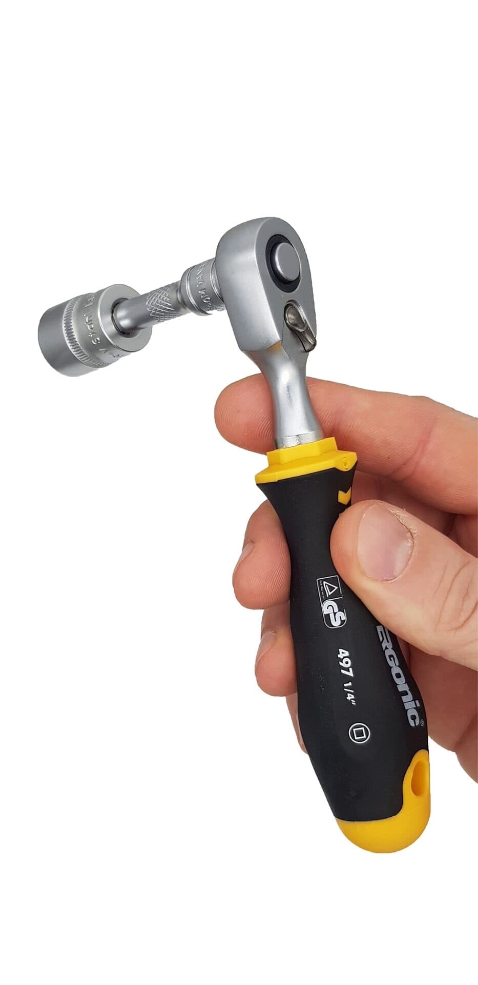 Felo Набор метрических головок с трещоткой и отверткой 1/4" ERGONIC в кейсе, 19 шт 05781956 — миниатюра 2