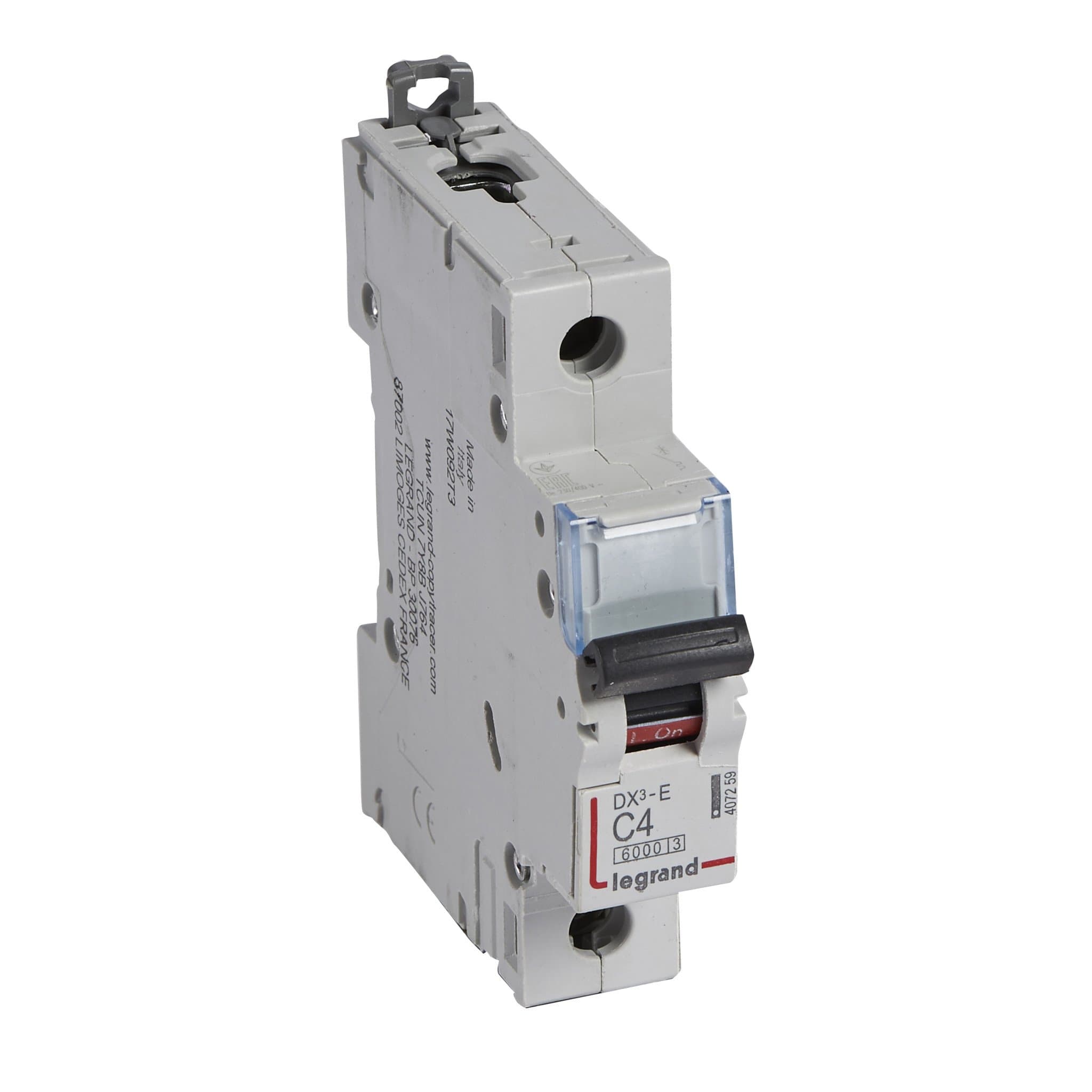 Legrand DX3-E Автоматический выключатель 1P 4А (С) 6000/6kA 407259 — миниатюра 1
