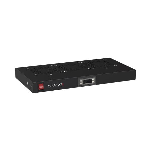 EKF Блок охлаждения TERACOM PRO 1U 3 вентилятора с выключателем и электронным термостатом чёрный