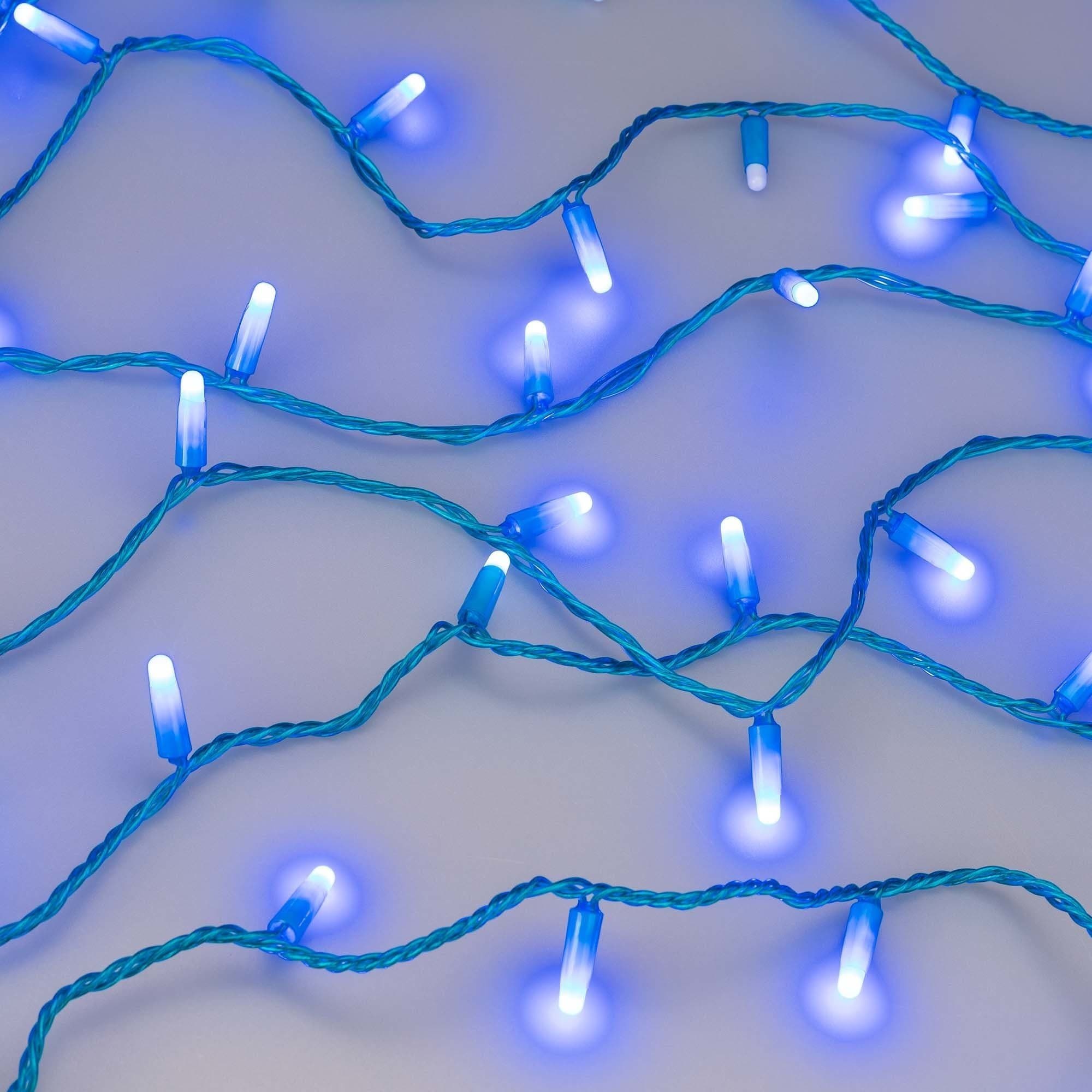 Arlight Светодиодная гирлянда ARD-STRING-CLASSIC-10000-BLUE-100LED-MILK-FLASH Blue (230V, 7W) (Ardecoled, IP65) 031199 — миниатюра 3