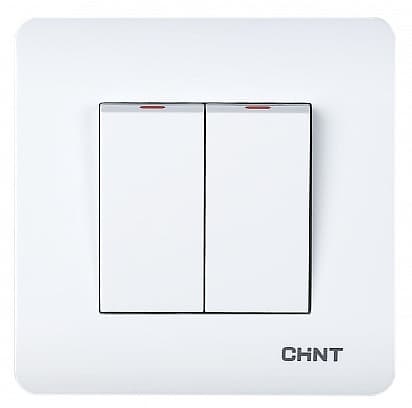 CHINT 2-клавишный выключатель 10А 250В