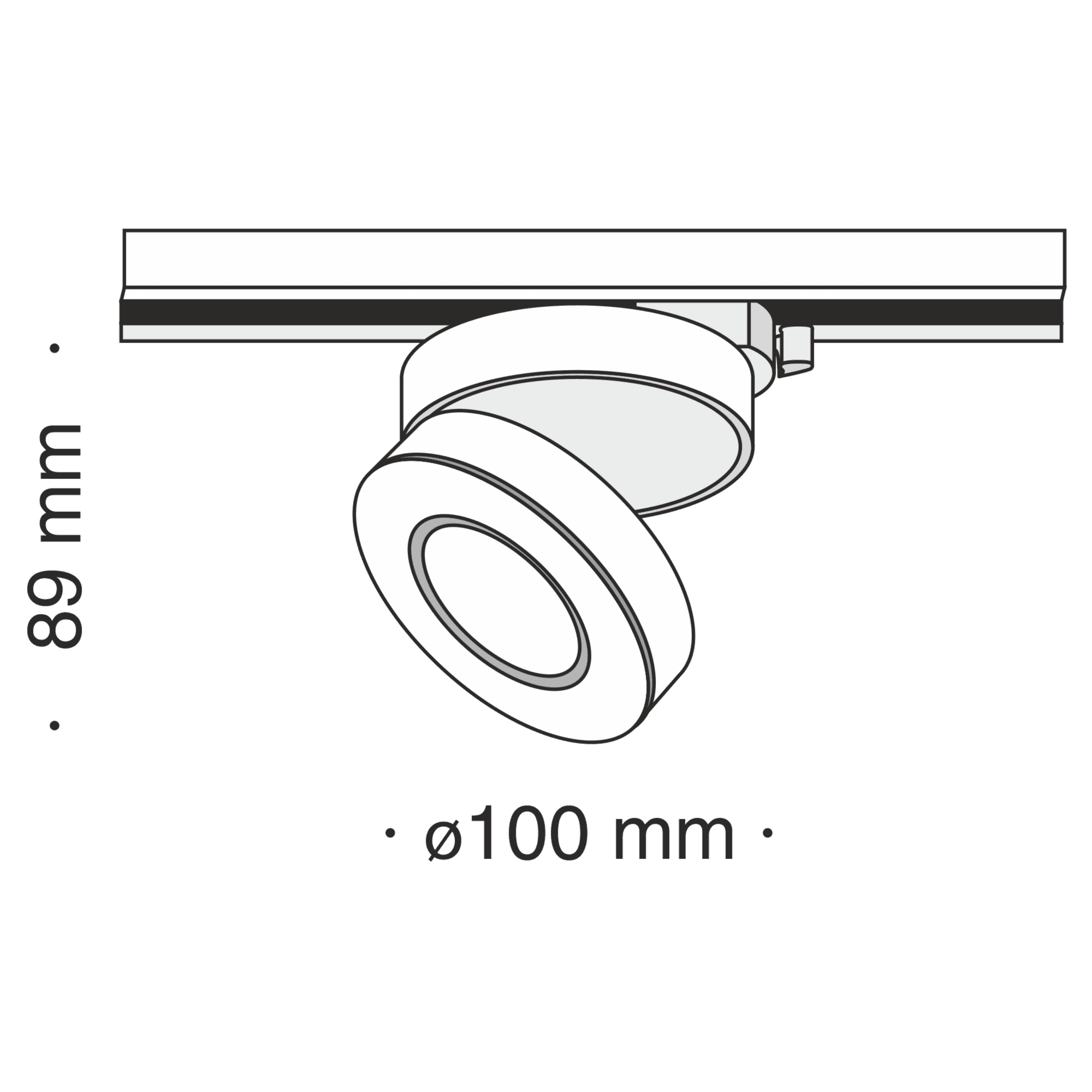 Maytoni Single phase track system Трековый светильник Черный TR006-1-12W3K-B4K — миниатюра 3