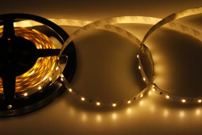 LED лента открытая, 8мм, IP23, SMD 2835, 60 LED/m, 12V, тепло-белая Rexant 141-336