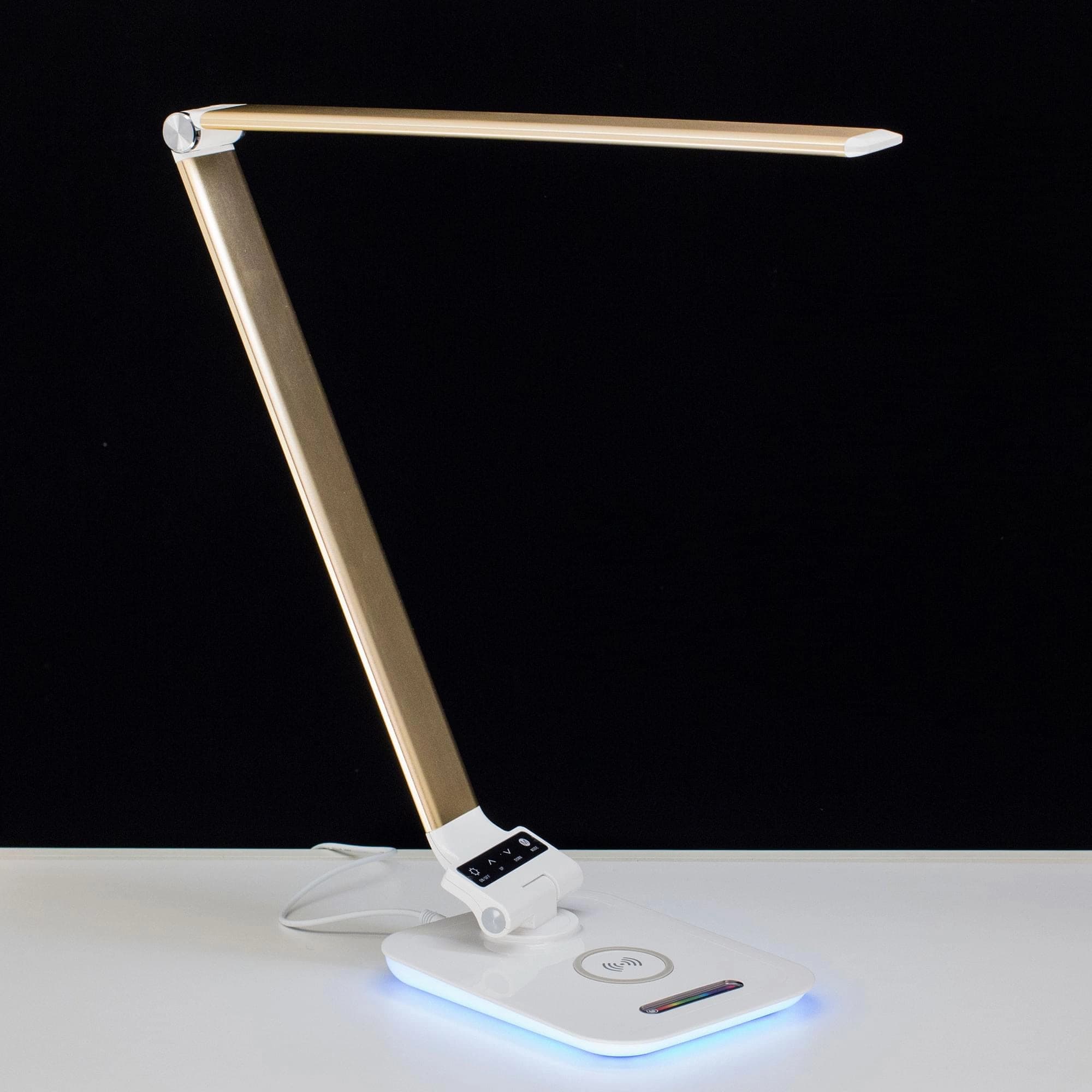 Citilux CL803012 Ньютон Бел-Золотой, RGB+USB+Qi — миниатюра 3