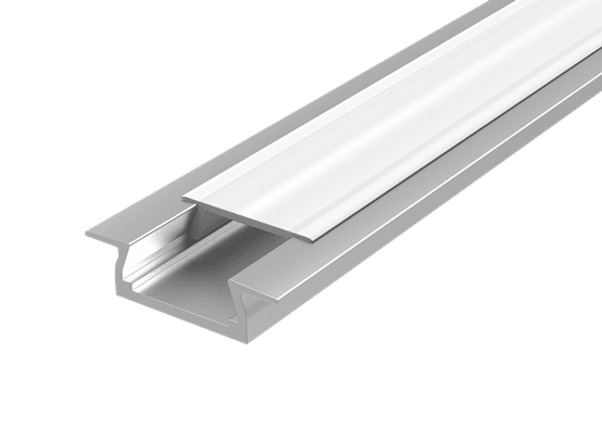Varton Алюминиевый профиль для LED ленты с рассивателем опал встраиваемый 2000х30х11мм (монтажный размер 24 мм, максимальная ширина ленты 10мм) V4-R0-70.0001.KIT-0202