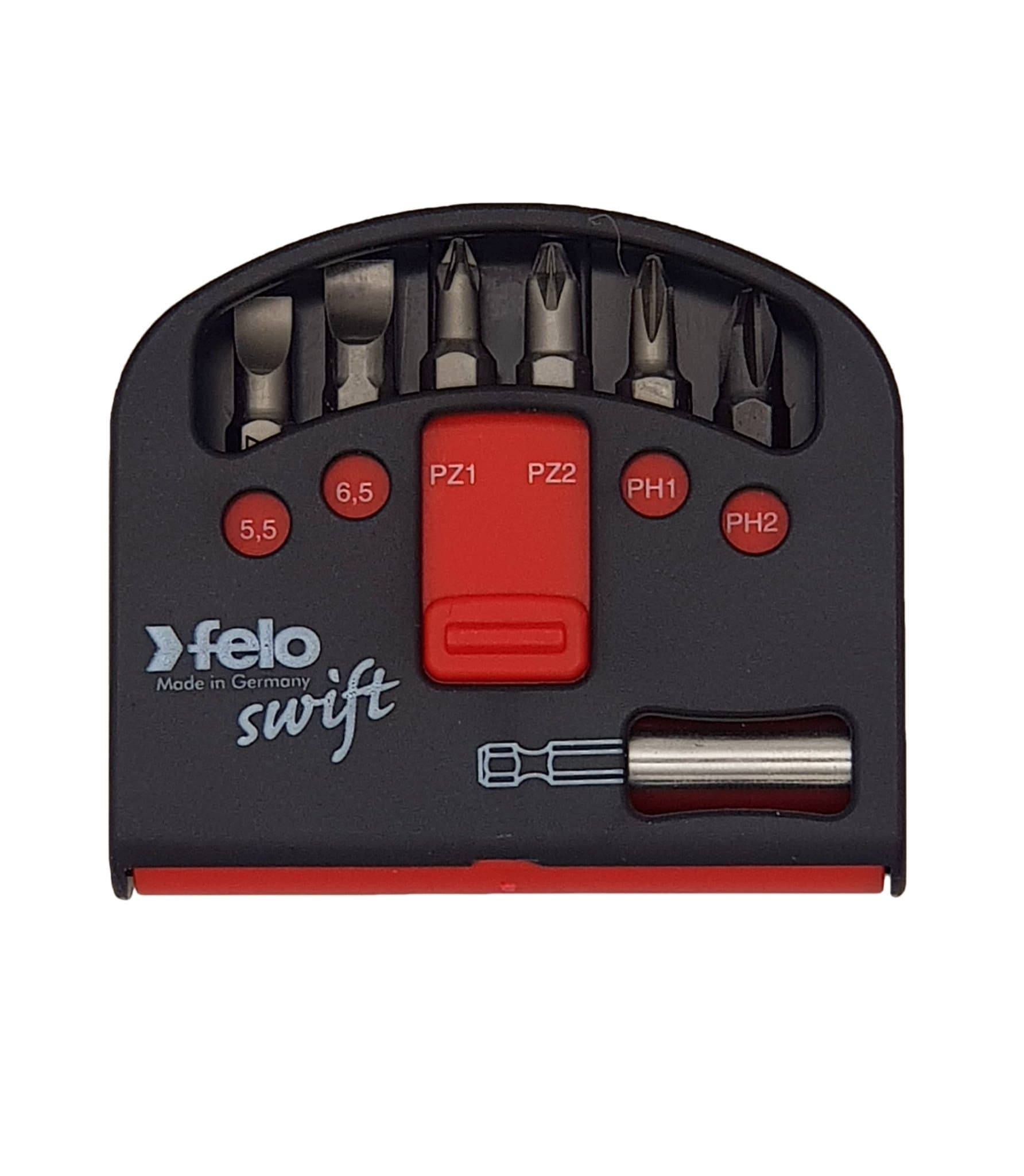 Felo Набор бит SL/PZ/PH Industrial с держателем бит в кейсе Swift, 7 шт 02060116 — миниатюра 1