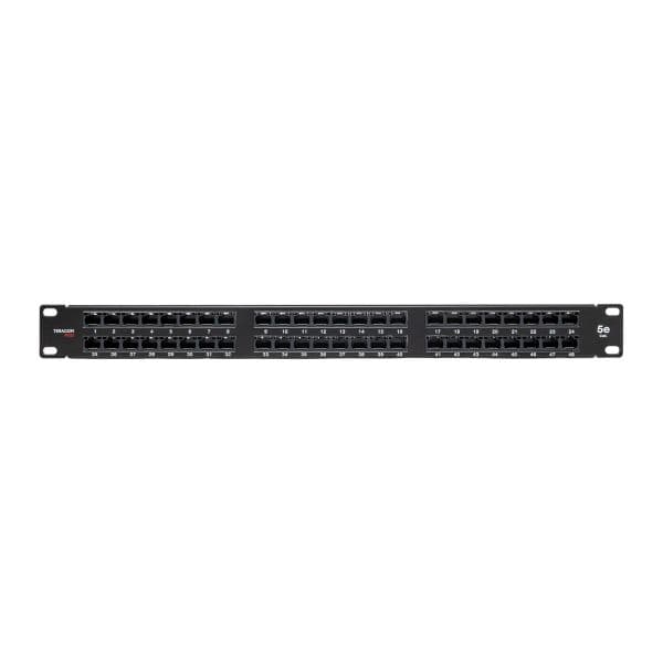 EKF Патч-панель высокой плотности TERACOM PRO 19'' Cat.5E 1U неэкранированная UTP 48 портов RJ-45 Dual IDC с органайзером — миниатюра 9