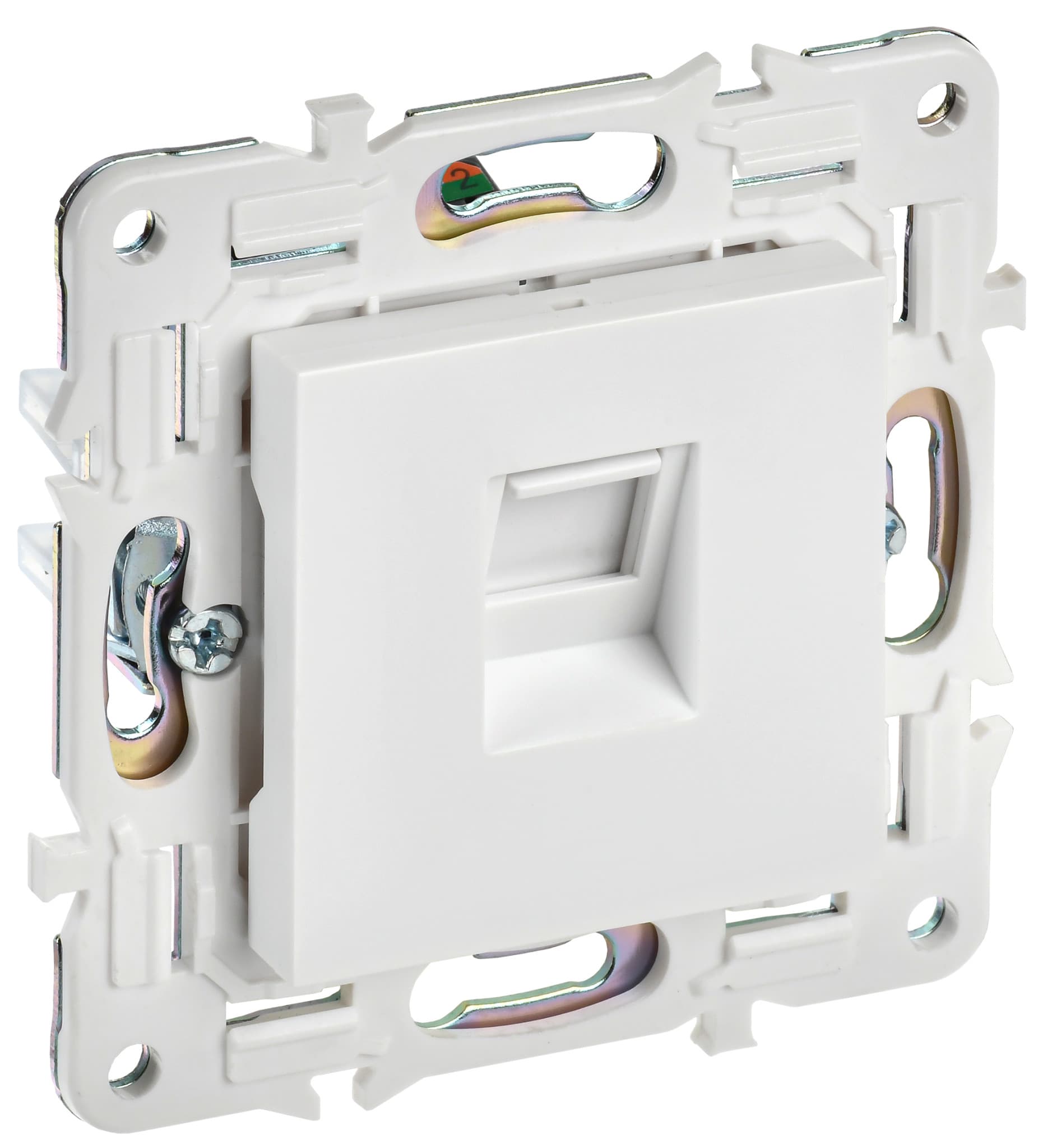 IEK SKANDY Арктический белый Розетка компьютерная RJ45 кат.5E SK-K01W