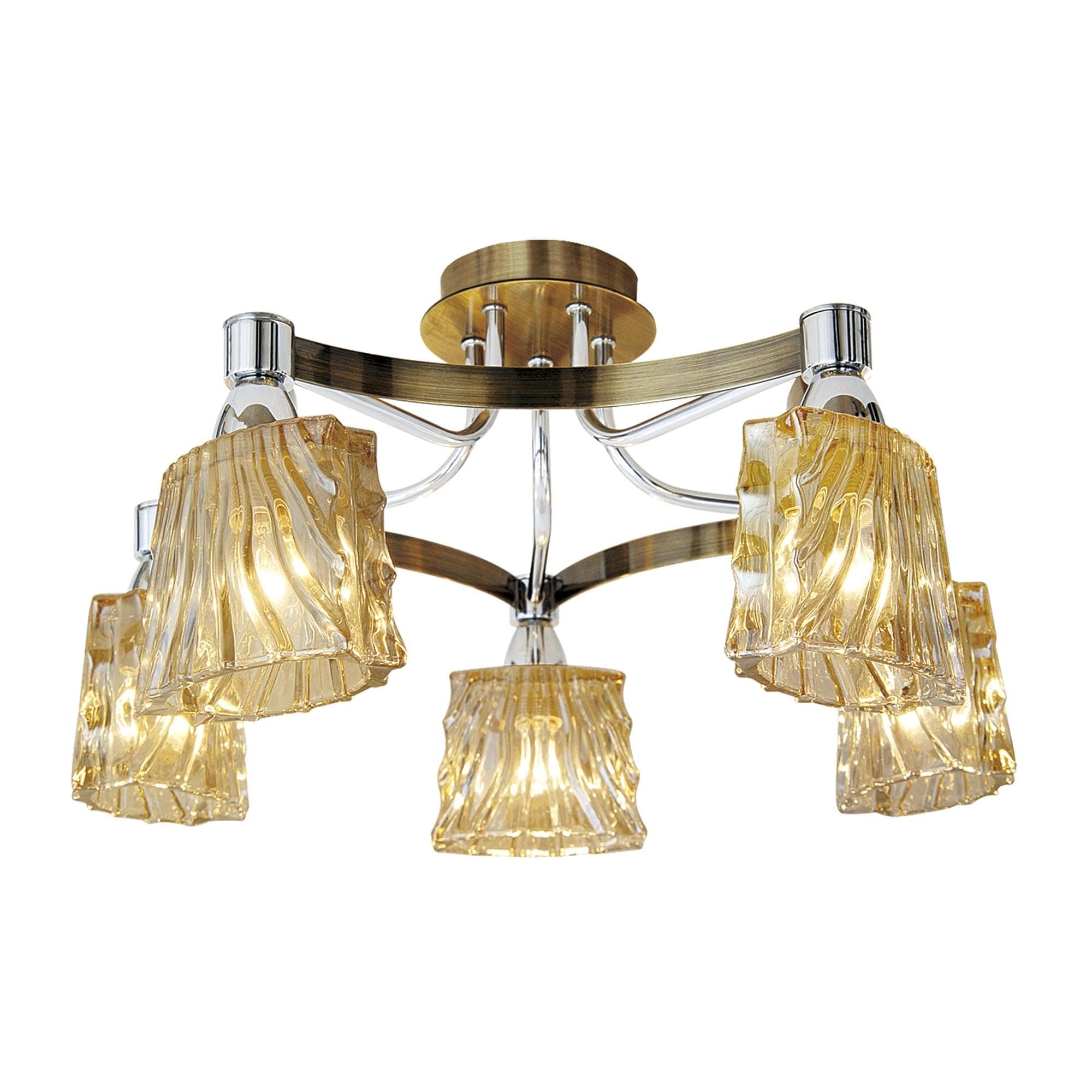 Citilux CL141151 Муза Бронза+Хром Свет-к Люстра — миниатюра 1
